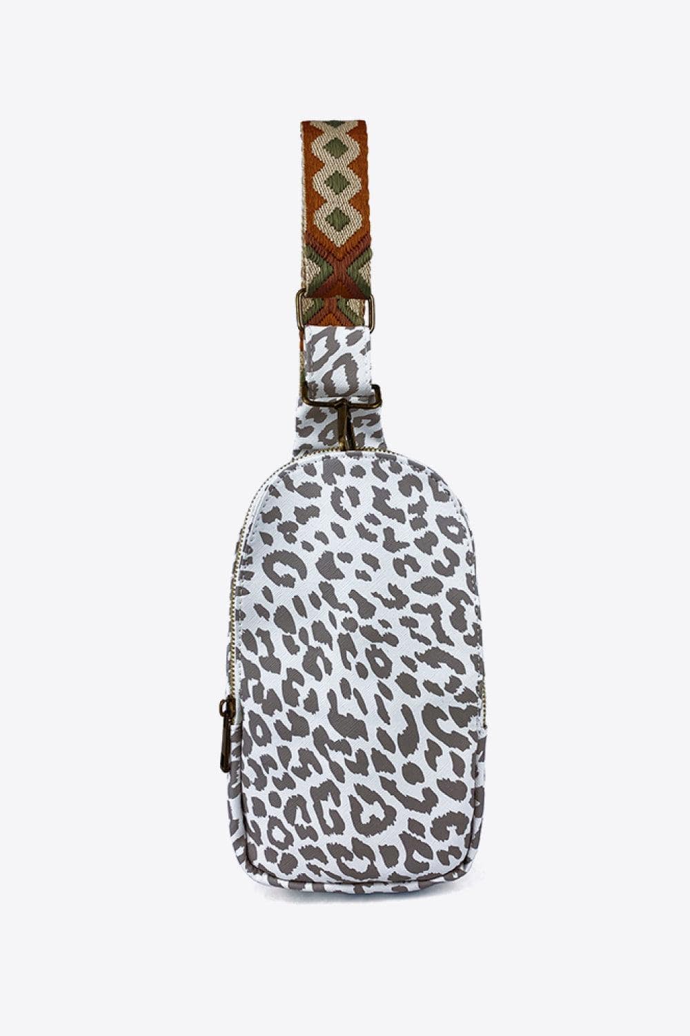 Printed PU Leather Sling Bag - Trendsi