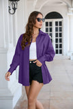 Dropped Shoulder Longline Shirt - Trendsi