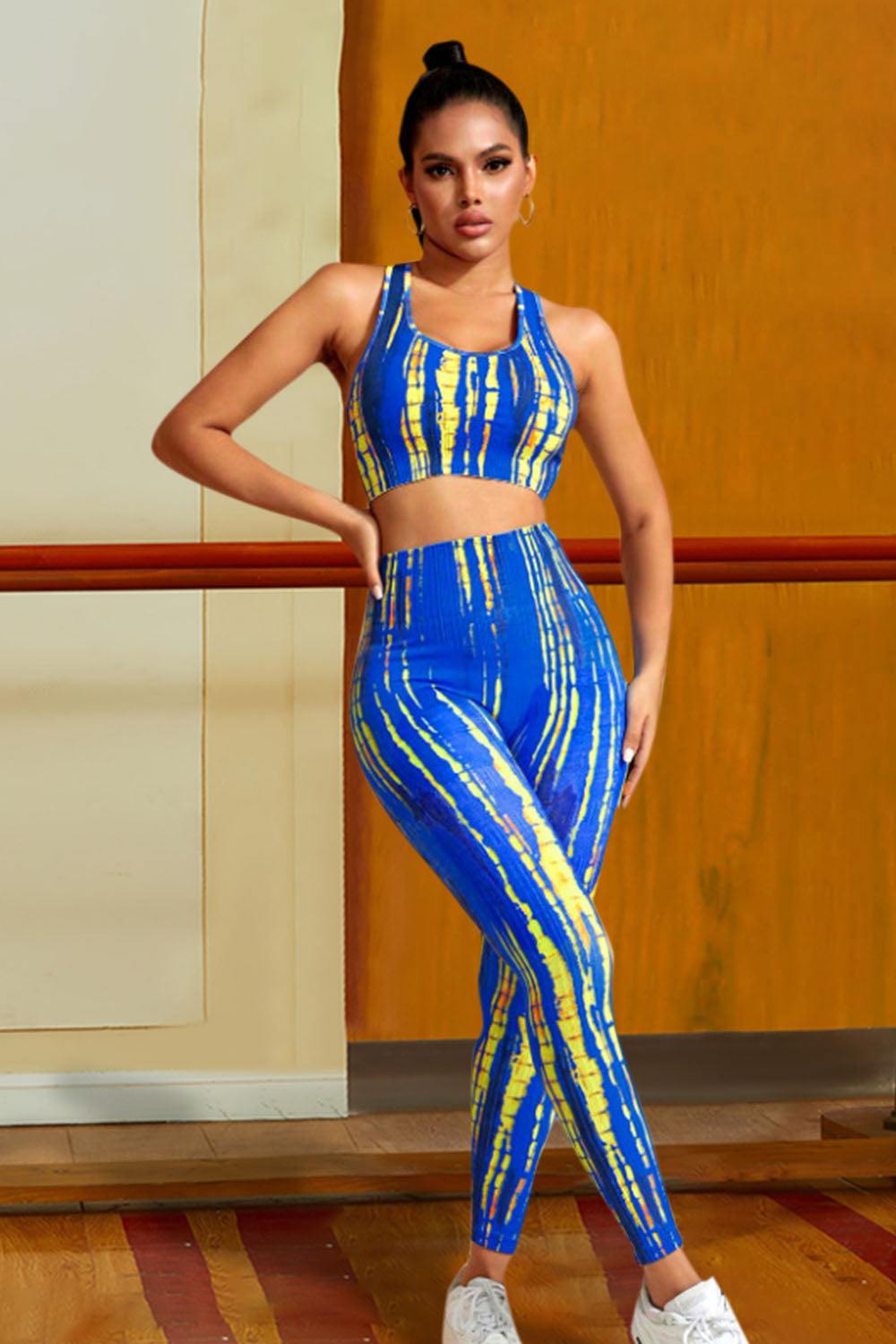 Sports Tank and Leggings Set - Trendsi