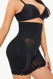 Full Size Lace Trim Pull-On Lifting Shaping Shorts - Trendsi