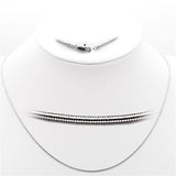 Alamode High-Polished 925 Sterling Silver Chain with No Stone - Alamode