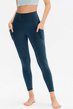 Slim Fit Long Active Leggings with Pockets - Trendsi - Flyclothing LLC