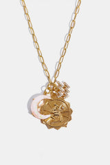 Constellation and Moon Pendant Copper Necklace - Trendsi - Flyclothing LLC