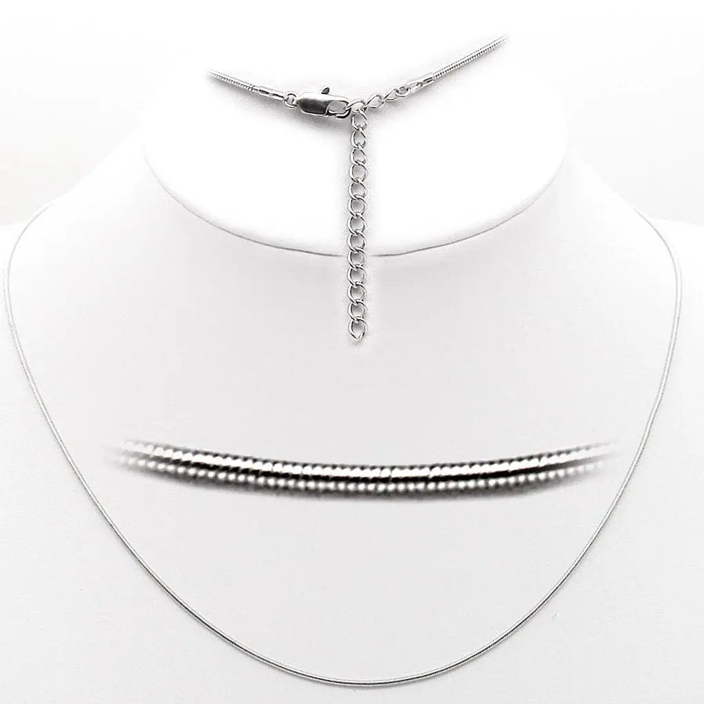 Alamode Rhodium Brass Chain with No Stone - Alamode - Flyclothing LLC