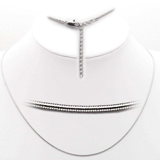 Alamode Rhodium Brass Chain with No Stone - Alamode - Flyclothing LLC