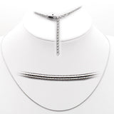 Alamode Rhodium Brass Chain with No Stone - Alamode