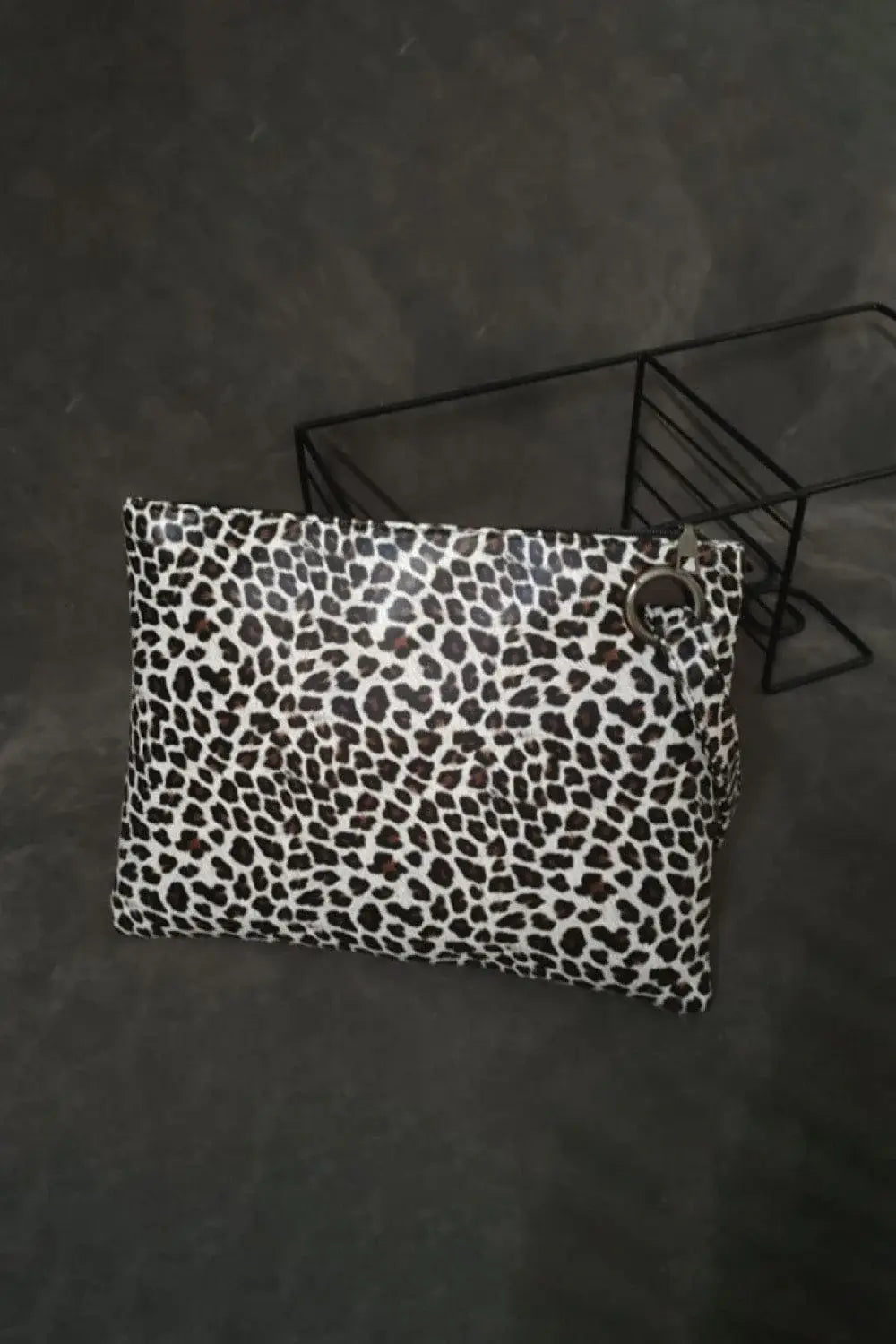 Leopard PU Leather Clutch - Trendsi - Flyclothing LLC