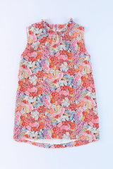 Floral Mock Neck Tank Top - Trendsi - Flyclothing LLC
