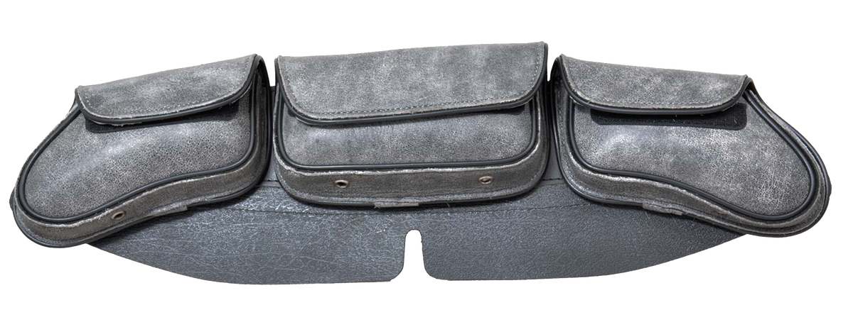 Unik International Hard Leather 3 Pocket Windshield Bag