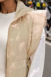 Pocketed Zip Up Vest Coat - Trendsi - Flyclothing LLC