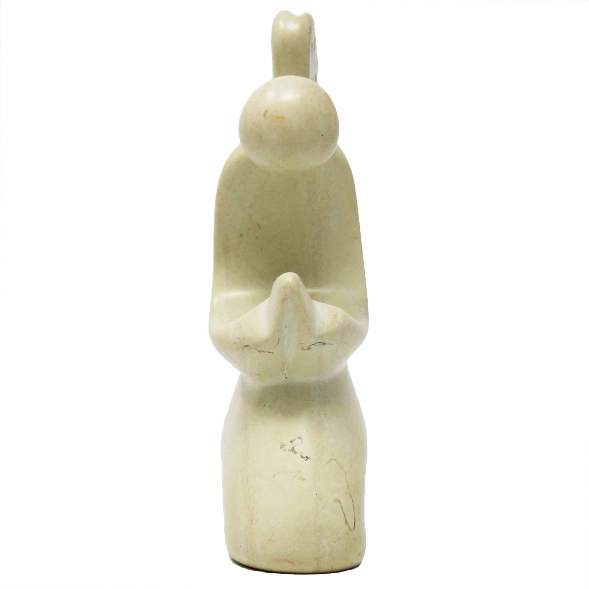 Praying Angel Soapstone Sculpture - Natural Stone - Flyclothing LLC