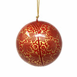Handpainted Ornaments, Gold Chinar Leaves - Pack of 3 - Asha Handicrafts