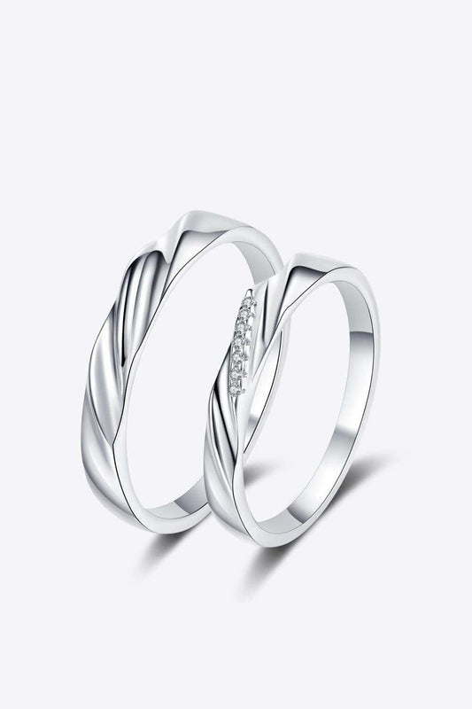 Minimalist 925 Sterling Silver Rhodium-Plated Ring - Trendsi - Flyclothing LLC