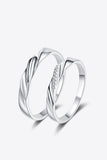 Minimalist 925 Sterling Silver Rhodium-Plated Ring - Trendsi