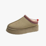 Faux Fur Center-Seam Slippers - Trendsi - Flyclothing LLC