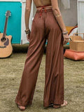 High Waist Wide Leg Pants - Trendsi - Flyclothing LLC