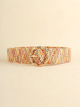 Multicolored Wide Belt - Trendsi - Flyclothing LLC