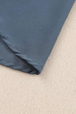 Gathered Detail Notched Neck Flutter Sleeve Top - Trendsi