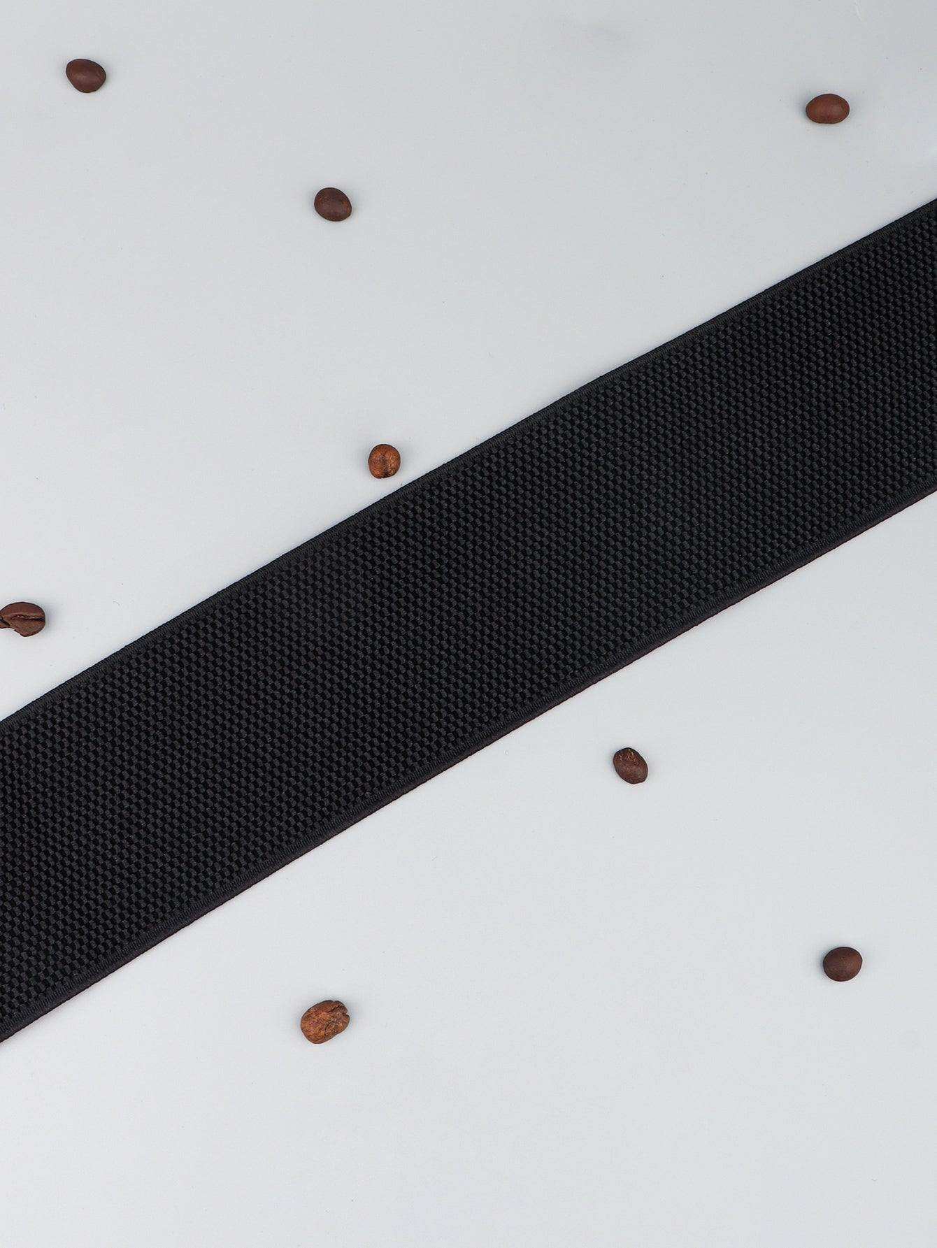 PU Elastic Wide Belt with Alloy Buckle - Trendsi - Flyclothing LLC