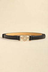 Rhinestone Decor PU Leather Belt - Trendsi - Flyclothing LLC