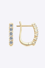 Moissanite 925 Sterling Silver Earrings - Trendsi - Flyclothing LLC