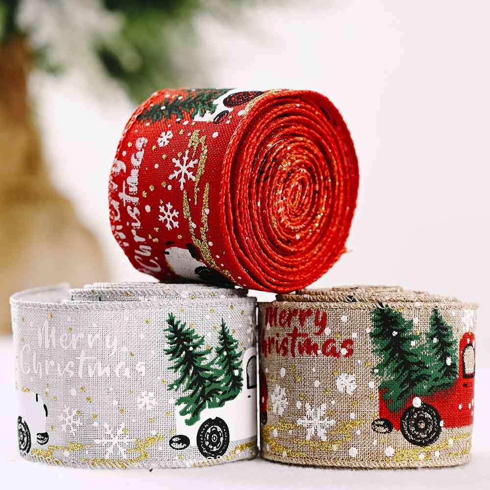 Car & Christmas Tree Ribbon - Trendsi - Flyclothing LLC