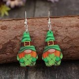 Wooden Alloy Dangle Earrings - Trendsi