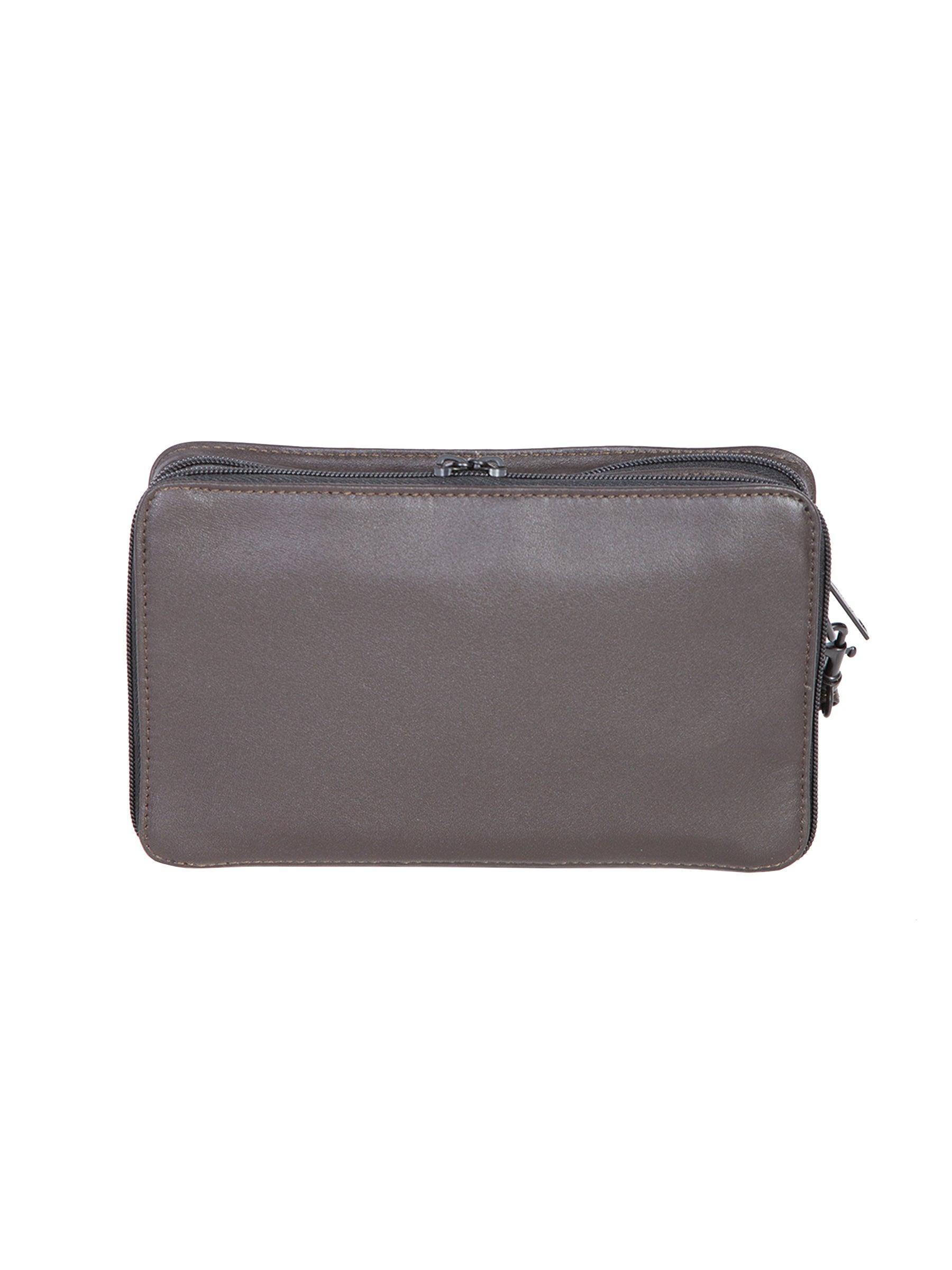 Scully CHOCOLATE MAN BAG W/WRIST STRAP - Scully Leather