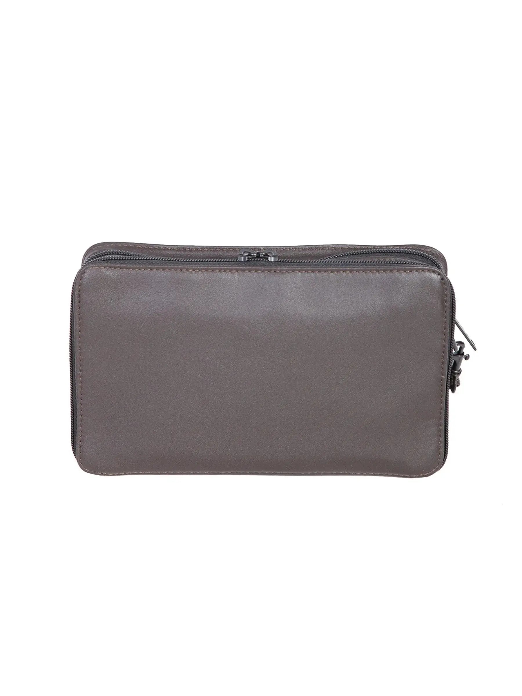 Scully CHOCOLATE MAN BAG W/WRIST STRAP - Scully Leather - Flyclothing LLC
