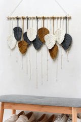 Hand-Woven Feather Macrame Wall Hanging - Flyclothing LLC