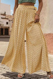 Printed Tied Wide Leg Pants - Trendsi - Flyclothing LLC