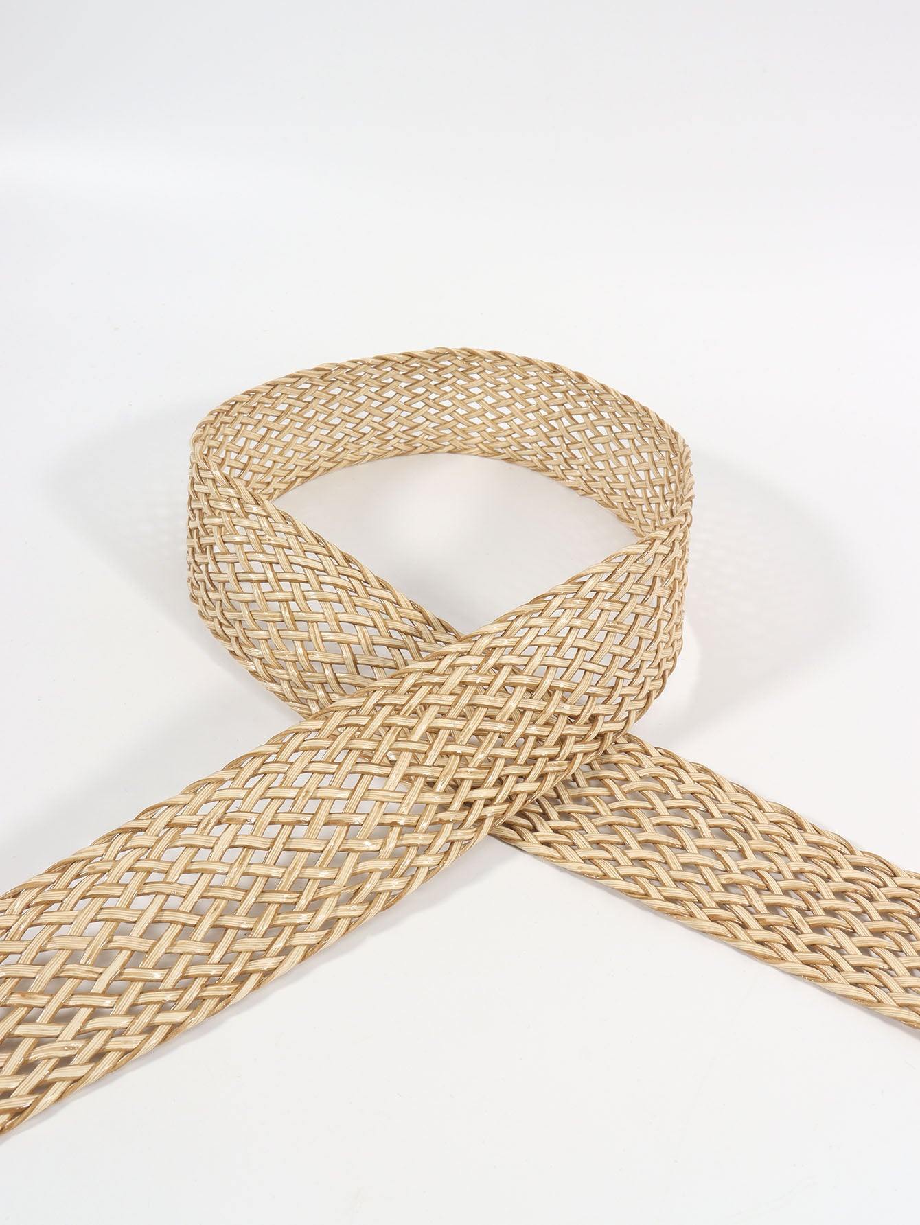 Irregular Buckle Braid Belt - Trendsi
