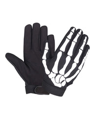 Unik International Mens Textile Skeleton Gloves