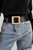 Alloy Buckle PU Leather Belt - Trendsi
