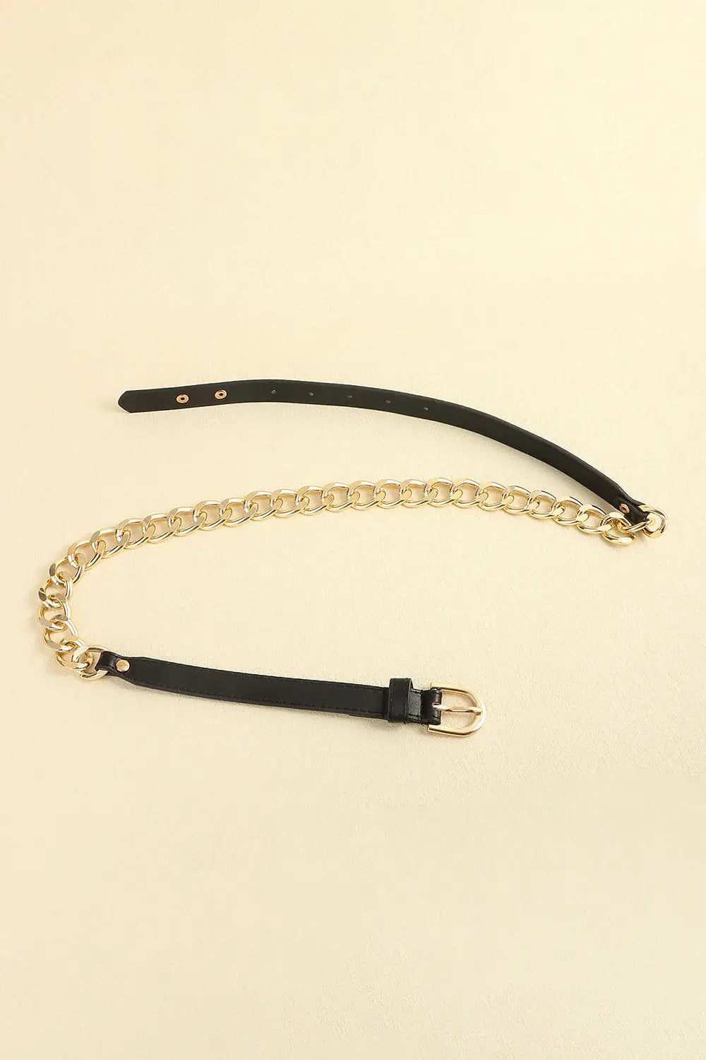 PU Leather Chain Belt - Trendsi - Flyclothing LLC