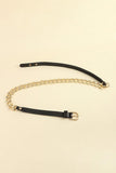PU Leather Chain Belt - Trendsi
