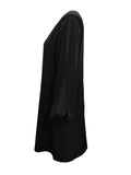Cutout Long Sleeve Round Neck Dress - Trendsi