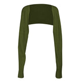 Long Sleeve Knit Bolero - Trendsi - Flyclothing LLC