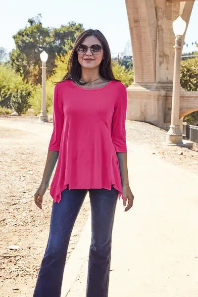 Basic Bae Full Size Round Neck Pocketed T-Shirt - Trendsi - Flyclothing LLC