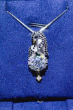 2 Carat Moissanite 925 Sterling Silver Necklace - Trendsi