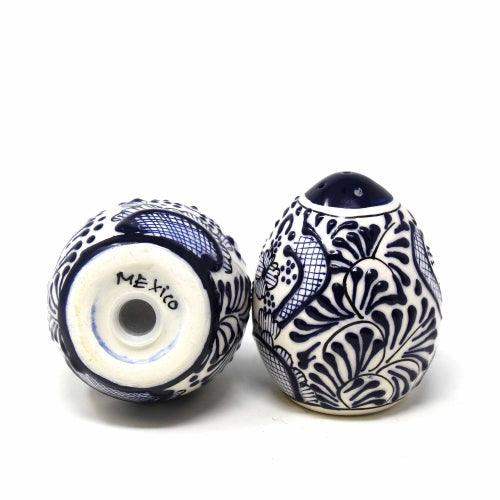 Encantada Handmade Pottery Spice Shakers, Blue Flower - Encantada - Flyclothing LLC