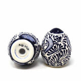 Encantada Handmade Pottery Spice Shakers, Blue Flower - Encantada - Flyclothing LLC