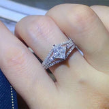 1 Carat Moissanite 925 Sterling Silver Ring - Trendsi
