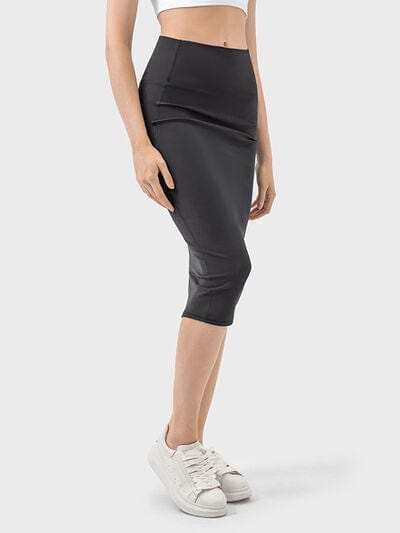 Slit Wrap Active Skirt - Trendsi - Flyclothing LLC
