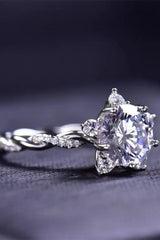 Moissanite Twisted Ring - Trendsi - Flyclothing LLC