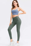 Wide Waistband Slim Fit Long Sports Pants - Trendsi - Flyclothing LLC