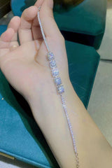 5 Carat Moissanite Lobster Clasp Bracelet - Trendsi