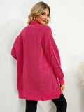 Open Front Dropped Shoulder Cardigan - Trendsi - Flyclothing LLC
