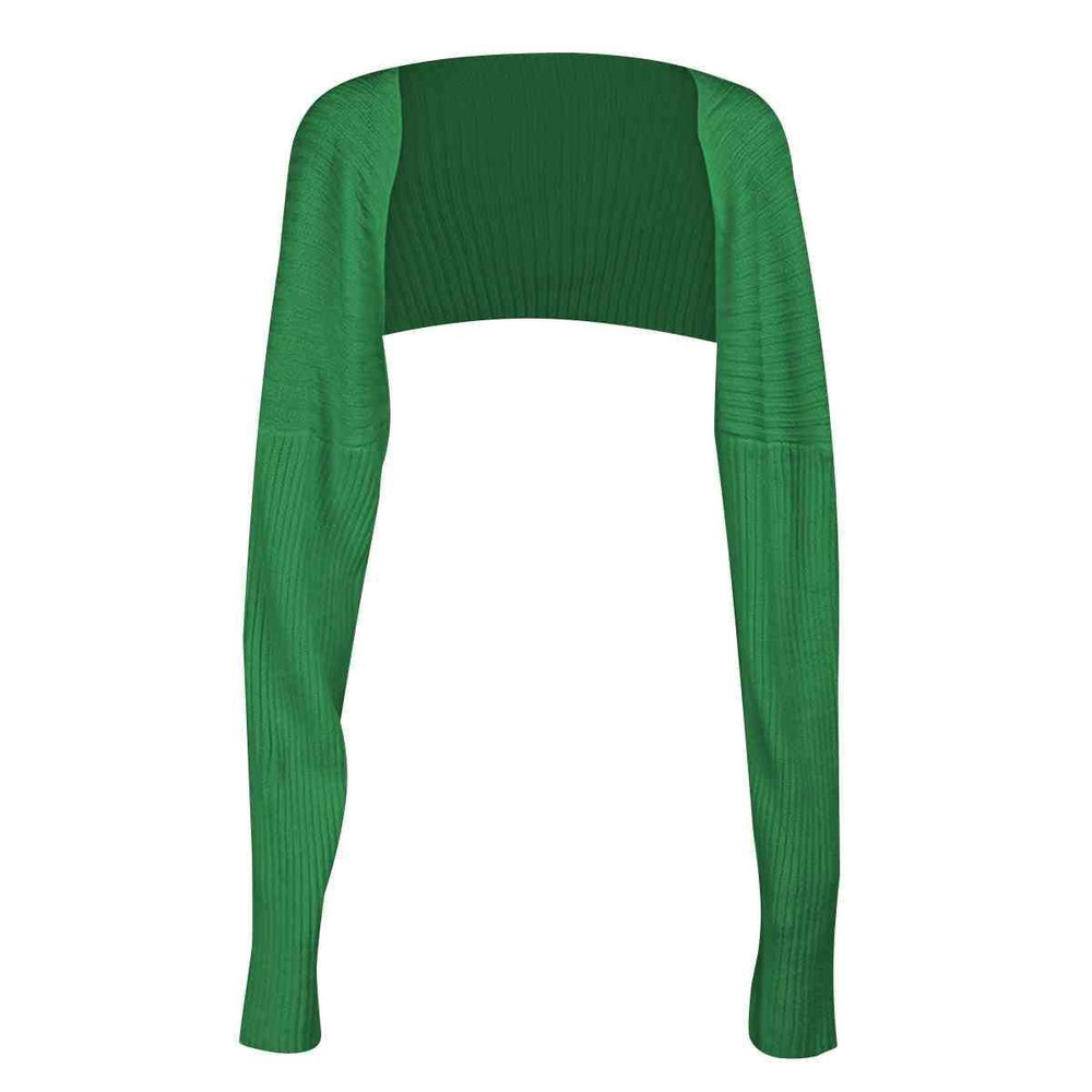 Long Sleeve Knit Bolero - Trendsi - Flyclothing LLC