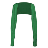 Long Sleeve Knit Bolero - Trendsi - Flyclothing LLC